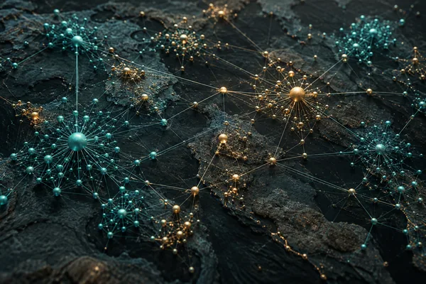 Illustrative network of company relationships